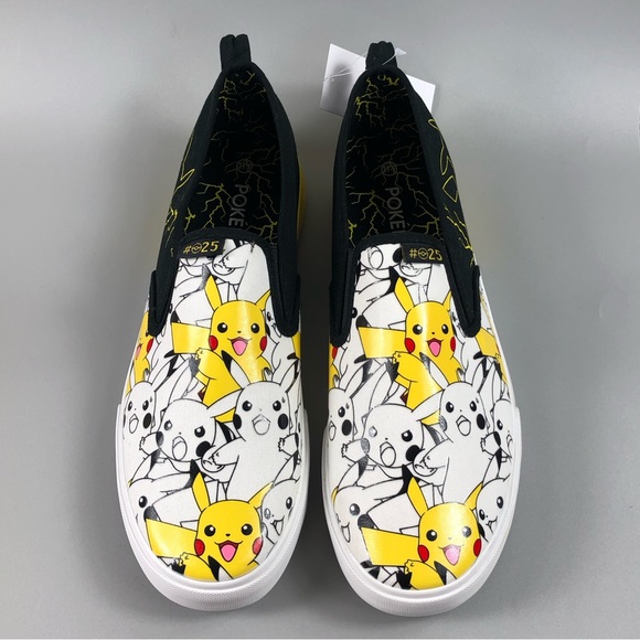 Pokémon Men’s Pikachu Slip On Sneakers Size 11.5 - Picture 2 of 7